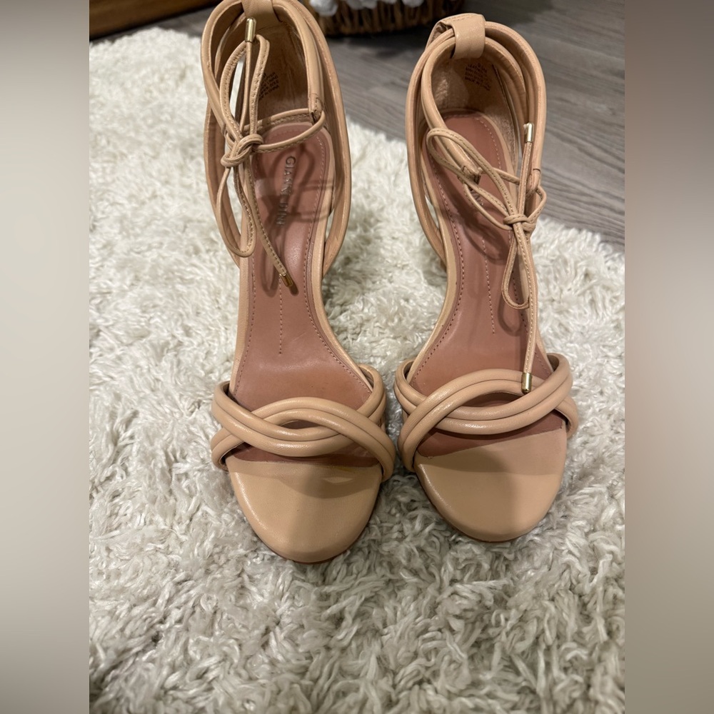 Gianni Bini Beige Strappy Heels